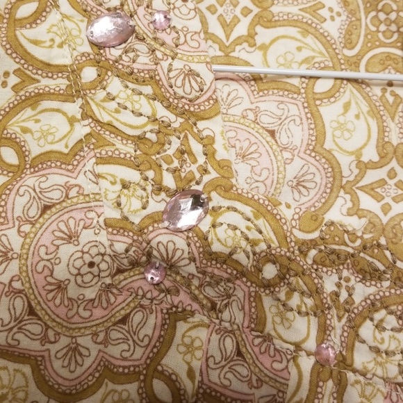 Kim Rogers Women's Square Neck Button Down Blouse - Picture 6 of 6